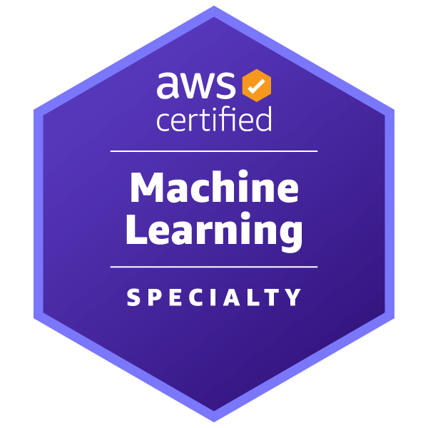 AWS Machine Learning Specialty badge